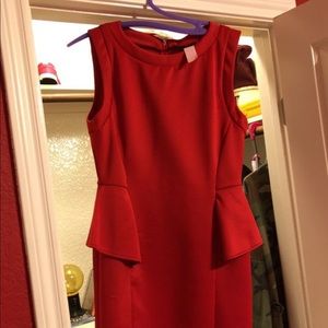 Red formal dress